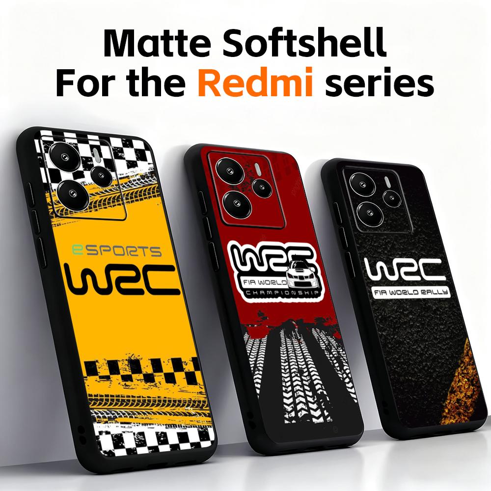 Xiaomi Redmi Note 14 - Casing Ponsel Fashion Mobil Balap WRC